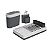 Kit para Cozinha Coza Flat Cinza Grafite - Imagem 1