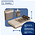 Kit com Escorredor Dispenser e Lixeira Coza Flat Bege - Imagem 5