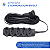Extensão 5 Tomadas Slim 10m 10A Bivolt Preto Force Line - Imagem 4