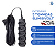 Extensão 5 Tomadas Slim 10m 10A Bivolt Preto Force Line - Imagem 3