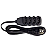 Extensão 4 Tomadas Slim 3m 10A Bivolt Preto Force Line - Imagem 1