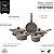 Conjunto 5 Panelas Style Cook Grafito - Imagem 4