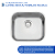 Cuba Retangular Lavínia Inox Alto Brilho 40x34cm Tramontina - Imagem 3