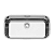 Cuba Retangular Lavínia Inox Alto Brilho 56x34cm Tramontina - Imagem 1