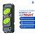 Tomada em Barra Robust 2T 20A Preto/Verde Fiolux - Imagem 2