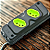 Tomada em Barra Robust 2T 20A Preto/Verde Fiolux - Imagem 5