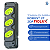 Tomada em Barra Robust 3T 20A Preto/Verde Fiolux - Imagem 2