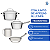 Conjunto 4 Peças Allegra Tramontina Aço Inox - Imagem 2