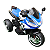 Motocicleta Elétrica 3 Rodas Azul 12V Shiny Toys - Imagem 1