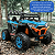 Carro Elétrico Jipe UTV 4x4 2 Lugares 12V Azul Zippy Toys - Imagem 4