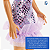 Boneca Barbie Fashionista Vestido Glitter Loira Mattel HJR93 - Imagem 5