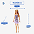 Boneca Barbie Fashionista Vestido Glitter Loira Mattel HJR93 - Imagem 3