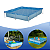 Piscina infantil quadrada Estrutural PVC 1500 litros Mor - Imagem 1