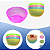 Kit 4 Potes Tigelas Bowls Plástico Coloridos 370ml Colorido - Imagem 1