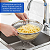 Escorredor Redondo Inox Culinário Massas Peneira Cozinha - Imagem 6