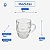 Kit 2 Caneca Chopp Vidro Cerveja Bar Festa Restaurante 470ml - Imagem 3