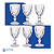 Jogo de 6 Taças de Vidro 330Ml Diamante Clear Class Home - Imagem 9