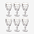 Jogo De 6 Taças Borda Dourada 330ml Diamond Clear Class Home - Imagem 2