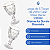 Jogo De 6 Taças Borda Dourada 330ml Diamond Clear Class Home - Imagem 5
