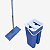 Mop Flat com Balde Azul Casavita - Imagem 1