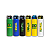 Garrafa Squeeze Água 800ml Com Trava Brasil Cores Sortidas - Imagem 1