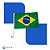 Kit 10 Bandeira Brasil P/ Vidro Janela Carro Copa Do Mundo - Imagem 9
