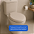 Assento Sanitário Oval Roma Creme Alumasa - Imagem 3
