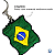 Kit 05 Unidades Chaveiro Emborrachado Brasil Copa 2026 - Imagem 6