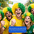 Peruca Brasil Verde e Amarela Cacheada Copa do Mundo 2026 - Imagem 3