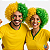 Peruca Brasil Verde e Amarela Cacheada Copa do Mundo 2026 - Imagem 8