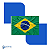 Kit 10 Unid Bandeira do Brasil Média Copa do Mundo 2026 - Imagem 9