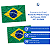 Kit 10 Unid Bandeira do Brasil Média Copa do Mundo 2026 - Imagem 2