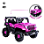 Carro Elétrico Jipe Off Road Rosa 12v - Imagem 3
