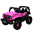 Carro Elétrico Jipe Off Road Rosa 12v - Imagem 1