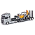 Caminhão Plataforma Iveco C/ RetroEscavadeira Case - Imagem 2