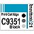 Etiqueta para Cartucho HP21 Black (C9351) - 10 unidades - Imagem 1