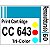 Etiqueta para Cartucho HP60 Color (CC643) - 10 unidades - Imagem 1