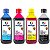 Tinta InkPrinter para Recarga de Cartucho de Impressora HP (4x500ml) - Imagem 1