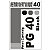 Etiqueta para Cartucho Canon 40 Black (PG 40) - 10 Unidades - Imagem 1