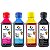 Kit de Tinta para Epson L120 - Compatível InkPrinter (T664 - 4x250ml) - Imagem 1