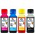 Kit de Tinta para Epson L220 - Compatível InkPrinter (T664 - 4x100ml) - Imagem 1