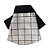 Camisa para cachorro com estampa de grid preto e branco - Imagem 2