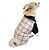 Camisa para cachorro com estampa de grid preto e branco - Imagem 1