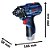 PARAFUSADEIRA/CHAVE DE IMPACTO SEM FIO GDR 120-LI PROFESSIONAL - Imagem 3