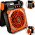 Ventilador Portátil Albatroz x99 c/ LED e Placa Solar - Recarregável - Imagem 1