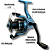 Molinete Pop Fishing Austin 4000 3 Rolamentos - Imagem 3
