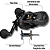 Carretilha Kawana Black Pira BG 11 Rolamentos Drag 18kg - Preta - Imagem 5
