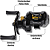 Carretilha Maruri P4 BG 4 Rolamentos Drag 8,5kg - Preta - Imagem 4