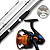Kit Vara V400 2,10m 40lbs + Molinete Toro 6000 6r - Imagem 1