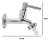 Torneira Tanque e Jardim Metal Cromada Longa 1130 C61 ¼ Volta Com Bico 3/4 x ½ - Imagem 2